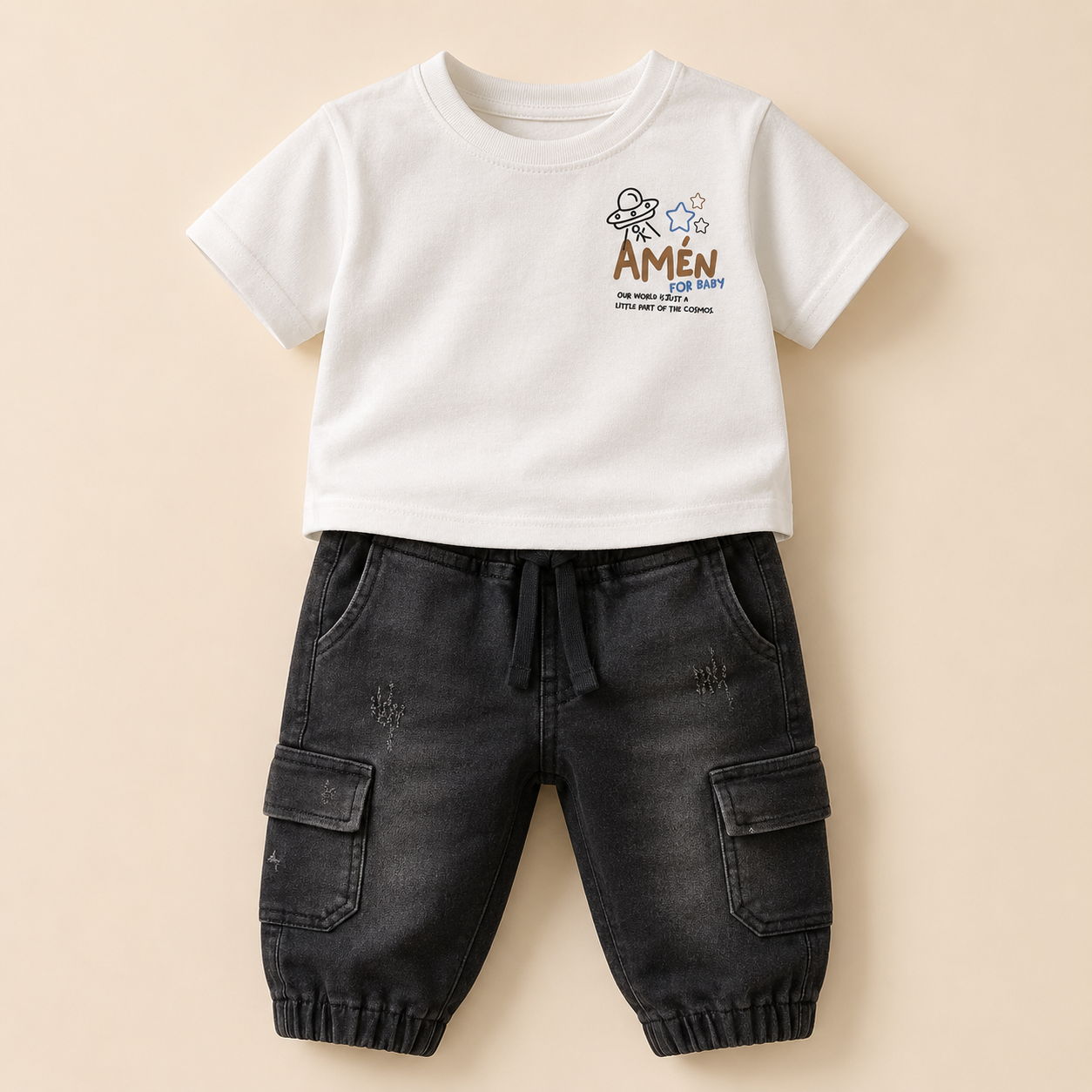 ⚪️ CONJUNTO 2 PIEZAS AMÉN BLANCO | MARA BABY