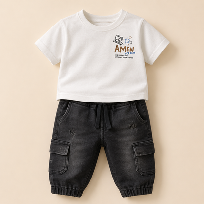 ⚪️ CONJUNTO 2 PIEZAS AMÉN BLANCO | MARA BABY