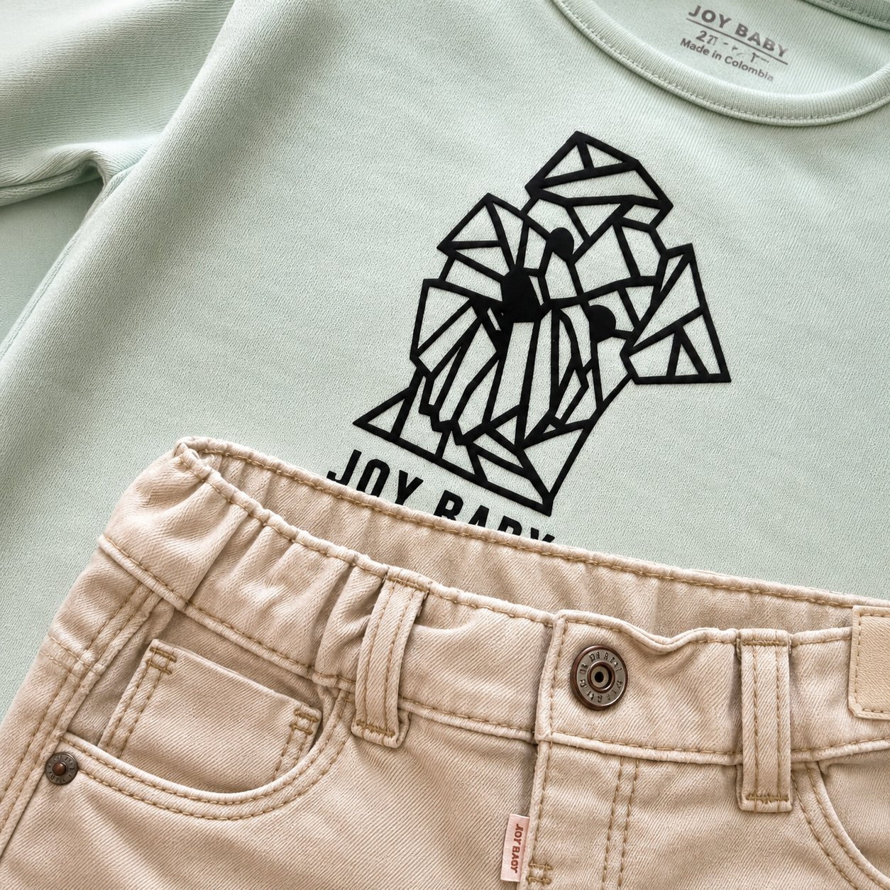 ⭕️ CONJUNTO 2 PIEZAS  DOG VERDE |MARA BABY