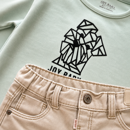 ⭕️ CONJUNTO 2 PIEZAS  DOG VERDE |MARA BABY