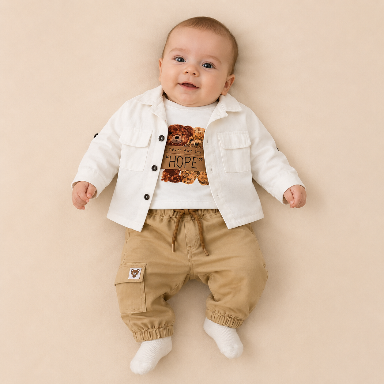⭕️ CONJUNTO 3 PIEZAS OSO | MARA BABY