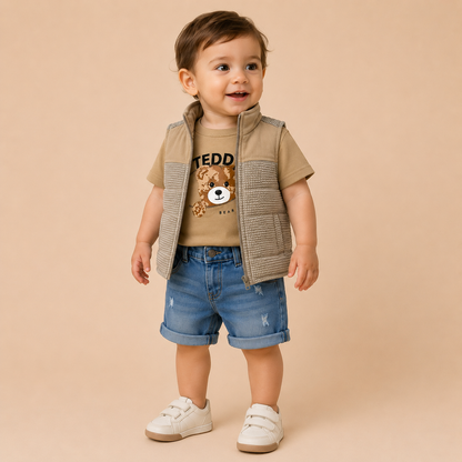 ⭕️ CONJUNTO 3 PIEZAS TEDDY | MARA BABY