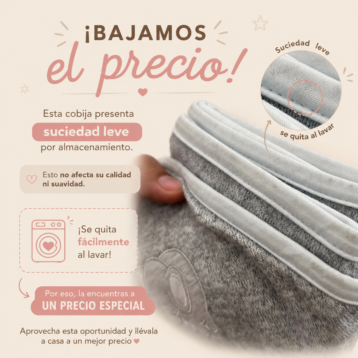 Ajuar Recién Nacido Niño Set 7 Piezas Azul Gris | Elefante Bordado | Mara Baby