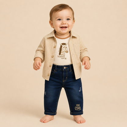 ⭕️ CONJUNTO 3 PIEZAS JOY BABY- BEIGE