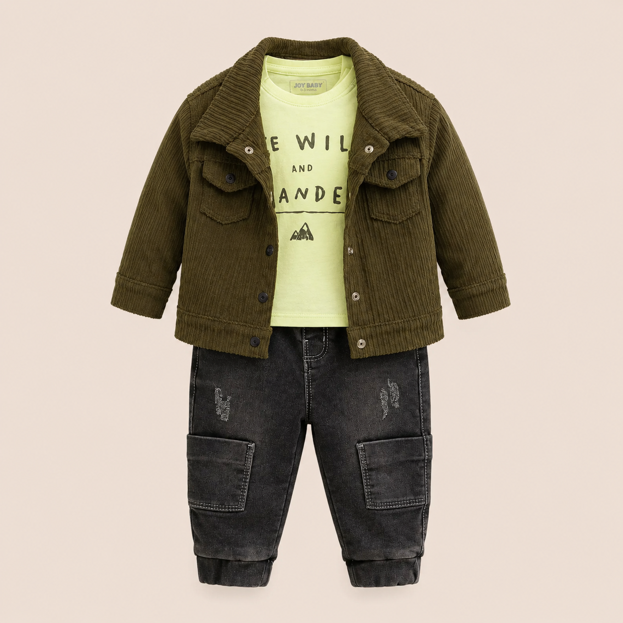 ⭕️ CONJUNTO 3 PIEZAS-JOY BABY VERDE