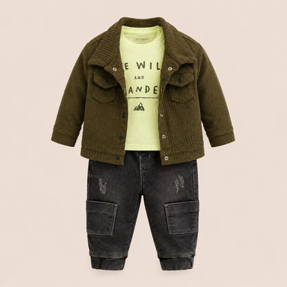 ⭕️ CONJUNTO 3 PIEZAS-JOY BABY VERDE