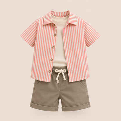⭕️ CONJUNTO 3 PIEZAS- JOY BABY - NARANJA
