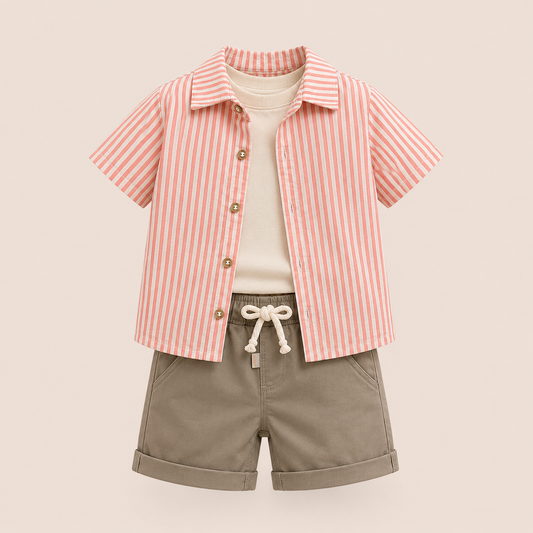 ⭕️ CONJUNTO 3 PIEZAS- JOY BABY - NARANJA