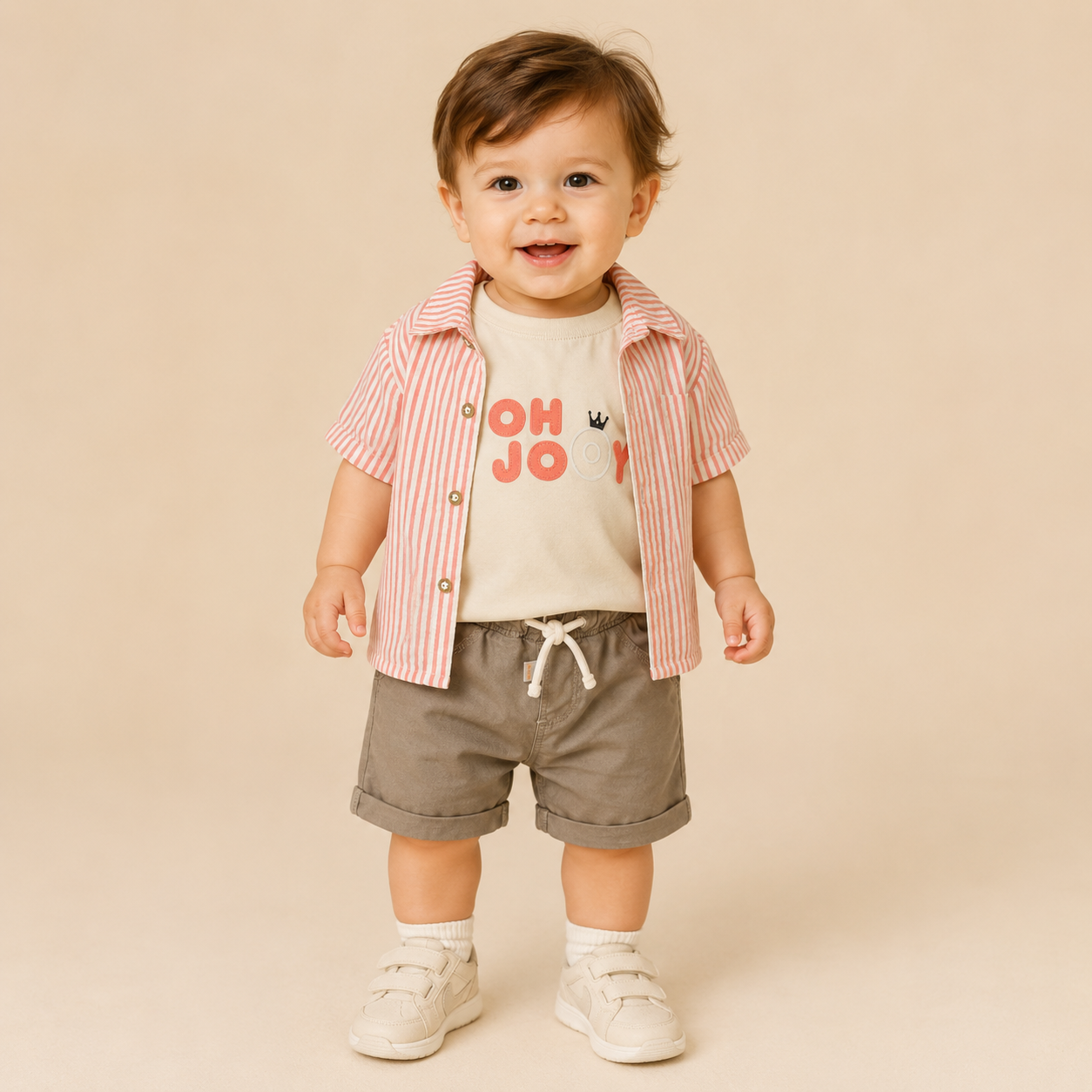 ⭕️ CONJUNTO 3 PIEZAS- JOY BABY - NARANJA