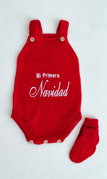 OVEROL TEJIDO “MI PRIMERA NAVIDAD”