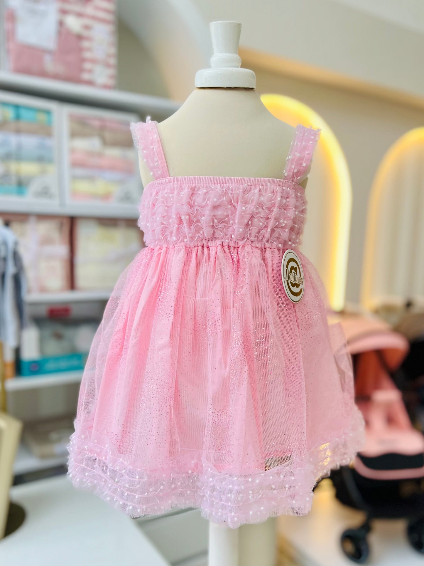 VESTIDO GLITTER  CON TUL MARTIN@S