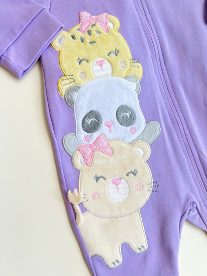 SET DE 3 PIJAMAS ENTERIZAS PARA BEBÉS TANZANIA
