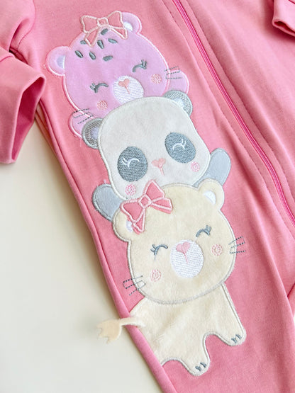 SET DE 3 PIJAMAS ENTERIZAS PARA BEBÉS TANZANIA