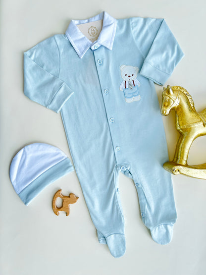 PIJAMA OSO ENTERIZA BEBÉ FELIZ