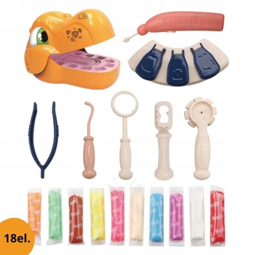Set Dentista Didáctico Dinosaurio – Juego Educativo con Plastilina y Herramientas