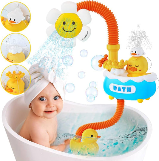 Regadera Interactiva con Patitos – Juguete de Baño con 3 Modos de Rociado