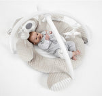 Gimnasio de oso tipo nido en felpa premium gris