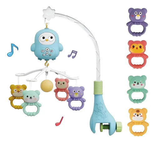 Móvil Musical “Cute Bird” con Sonajeros Desmontables