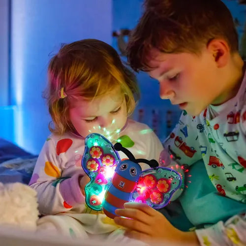 Mariposa Interactiva con Luces, Música y Engranajes Giratorios