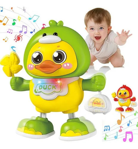Pato Interactivo Musical con Luces y Movimiento Rojo