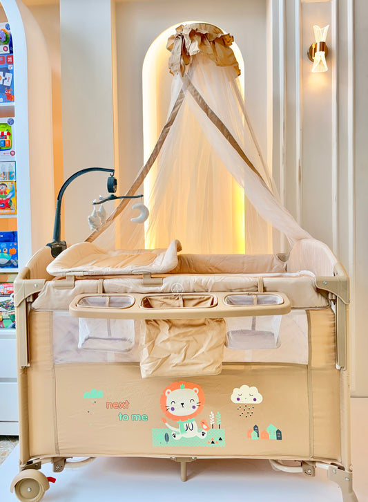 Cuna Corral Colecho de 2 Niveles Multifuncional