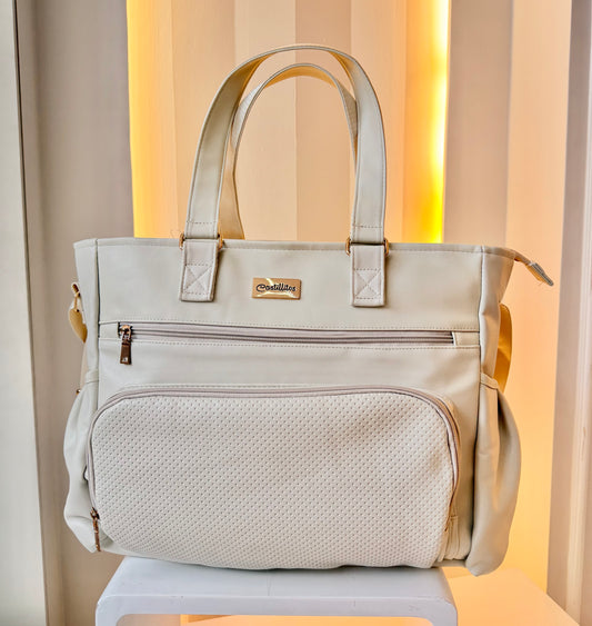 PAÑALERA CLASSIC CASTILLITOS CUERO VEGANO