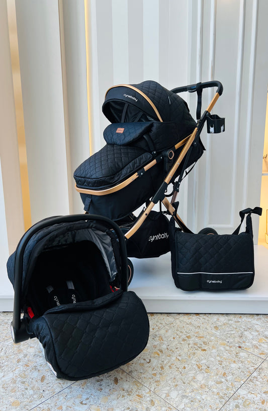 COCHE MOISÉS CYNEBABY ATENAS - NEGRO