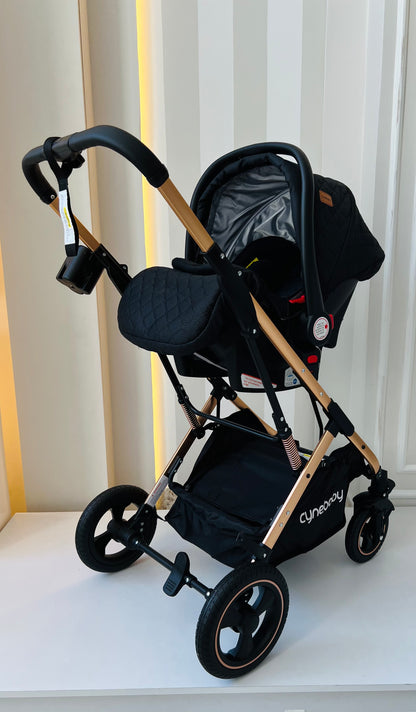 COCHE MOISÉS CYNEBABY ATENAS - NEGRO