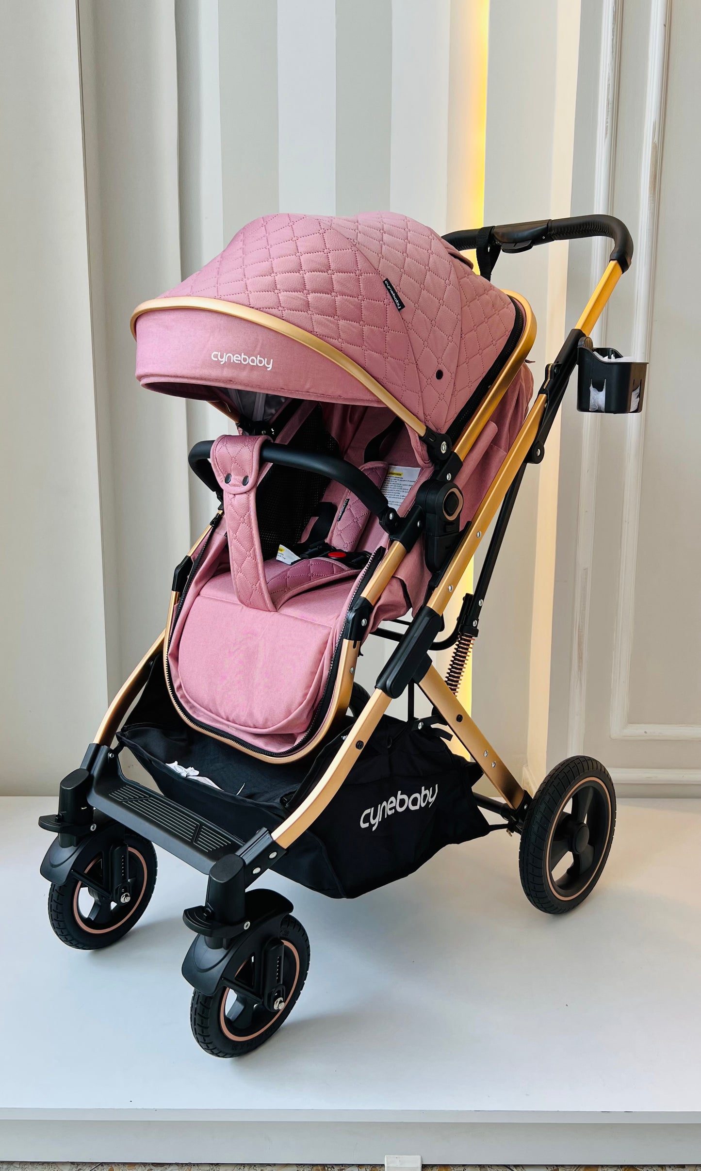 COCHE MOISÉS CYNEBABY ATENAS - ROSADO