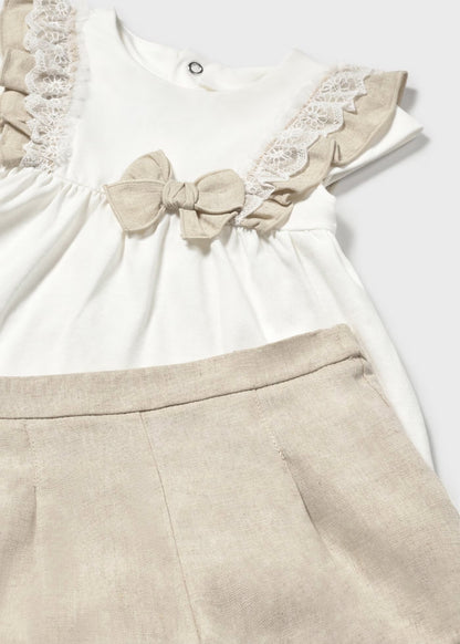 CONJUNTO PANTALÓN CORTO Y BLUSÓN MAYORAL