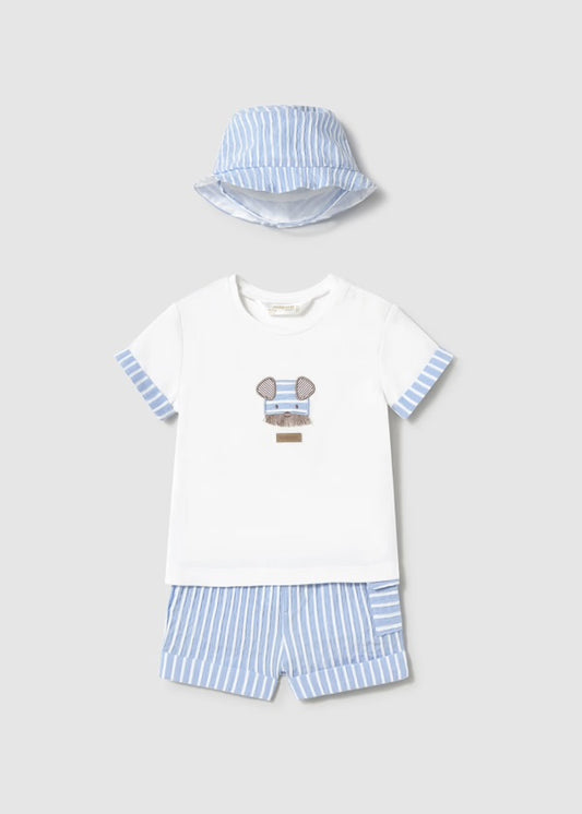 CONJUNTO CON GORRO RECIÉN NACIDO MAYORAL