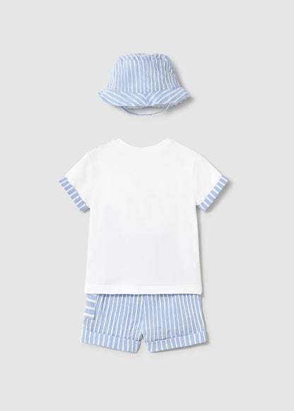 CONJUNTO CON GORRO RECIÉN NACIDO MAYORAL