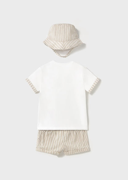 CONJUNTO CON GORRO RECIÉN NACIDO MAYORAL