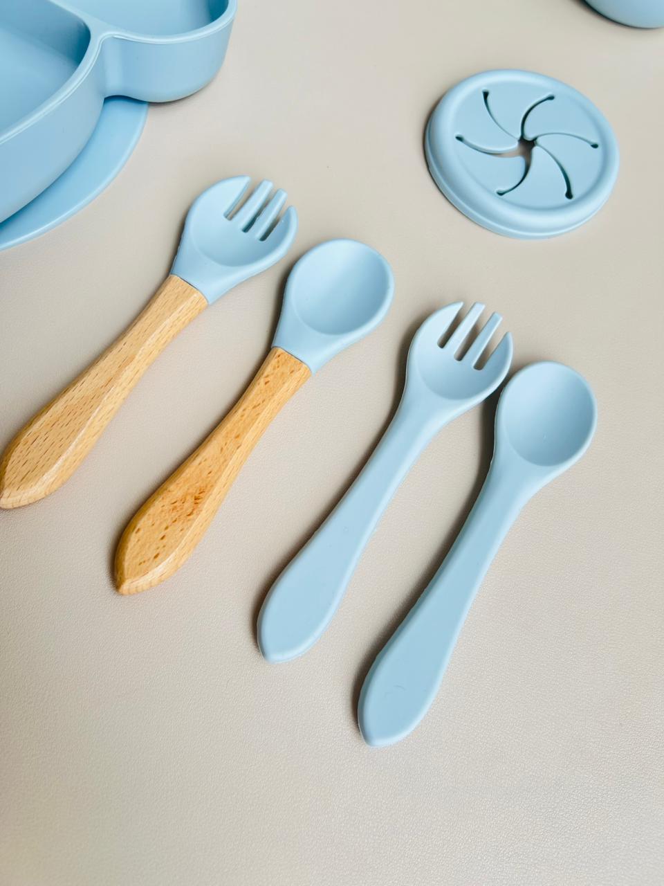 SET DE ALIMENTACIÓN COMPLEMENTARIA BALLENA - COLOR  AZUL