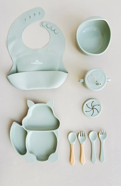 SET DE ALIMENTACIÓN COMPLEMENTARIA ARDILLA - COLOR  VERDE