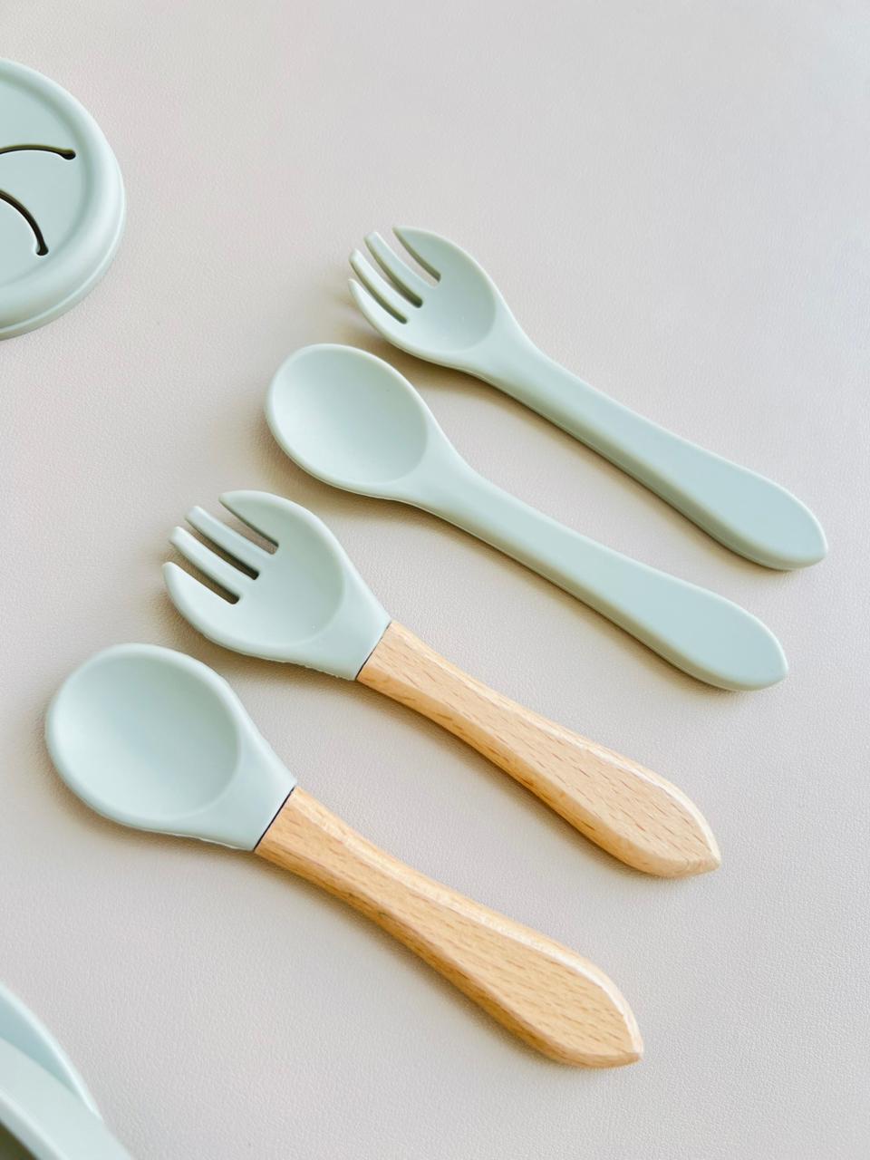 SET DE ALIMENTACIÓN COMPLEMENTARIA ARDILLA - COLOR  VERDE
