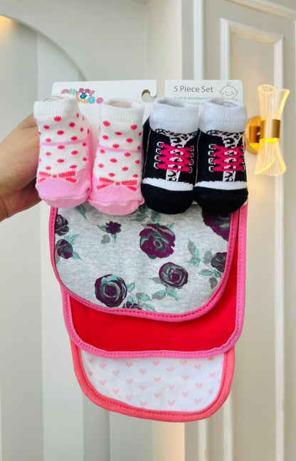 MEDIAS CON BABEROS-FLORES