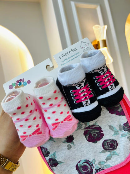 MEDIAS CON BABEROS-FLORES