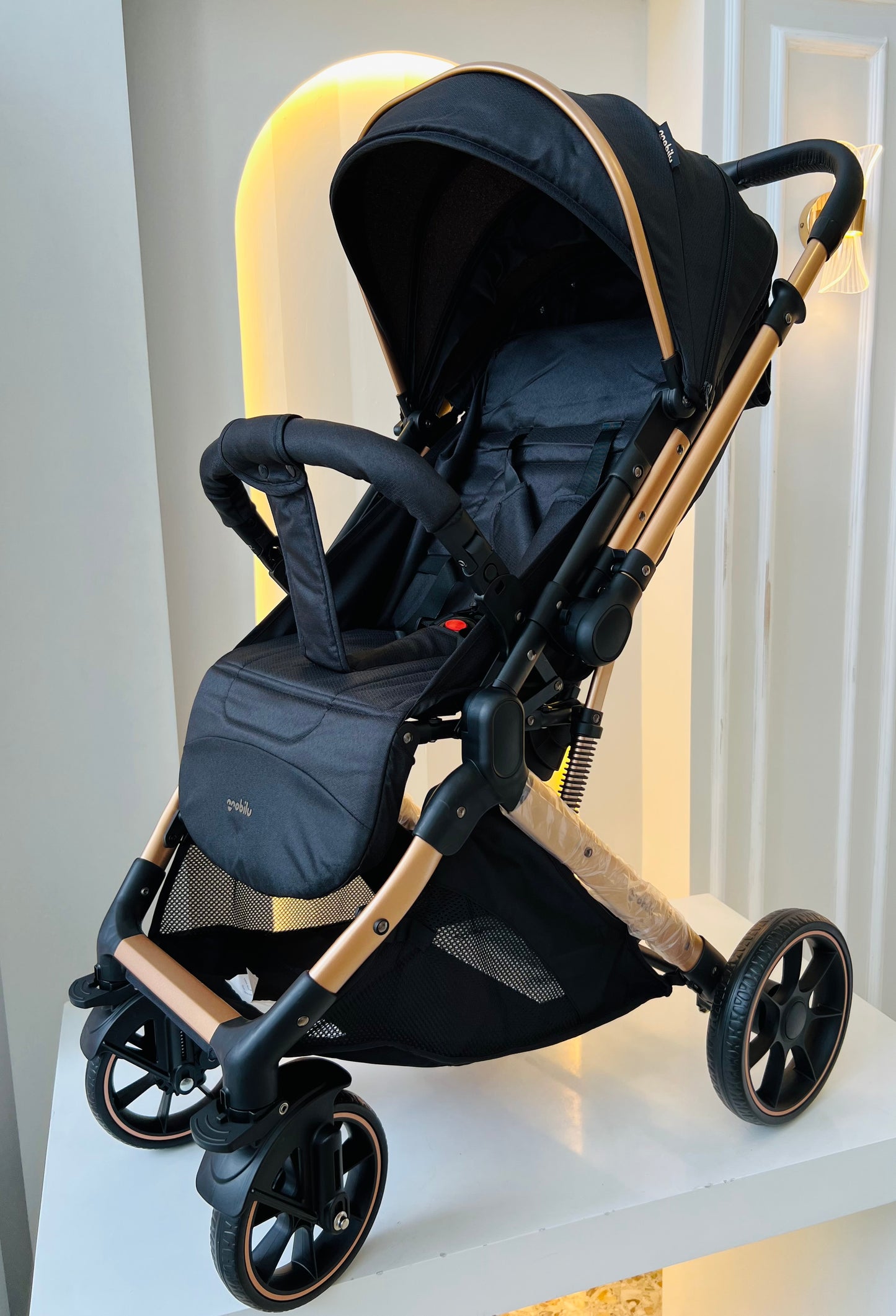 COCHE PASEADOR TOKIO NEGRO-MOBILU