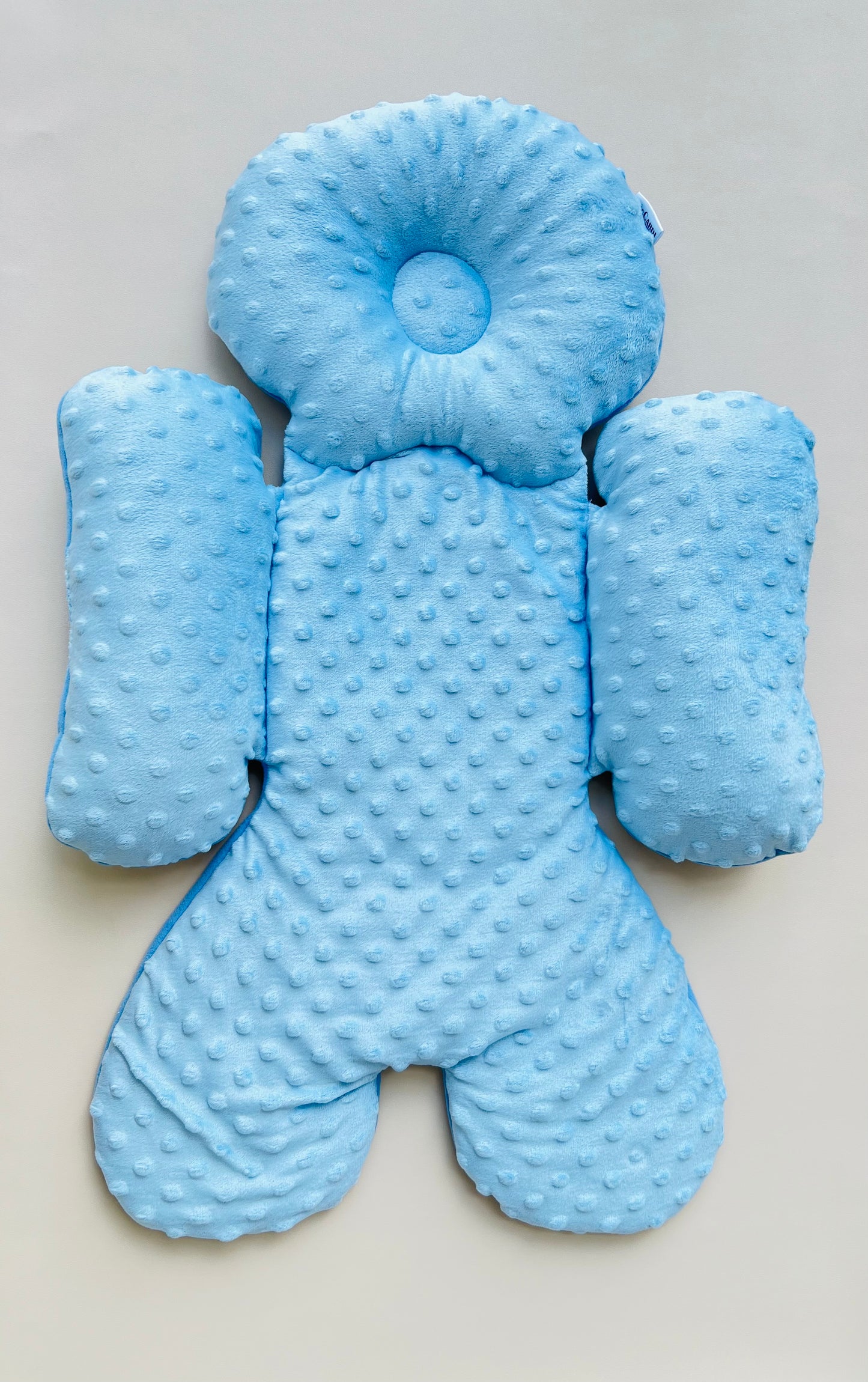 ALMOHADA PARA COCHE DOBLE COLOR AZUL