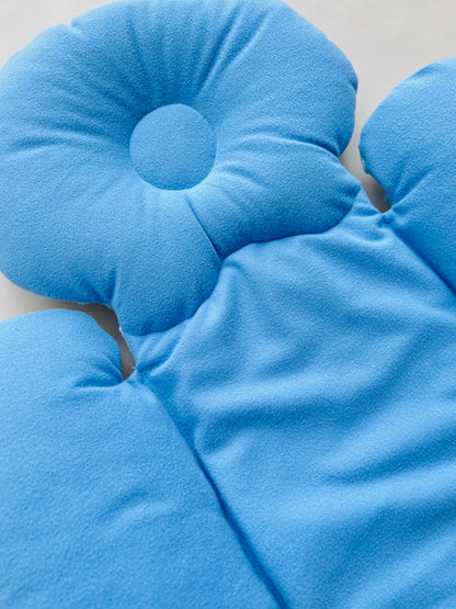 ALMOHADA PARA COCHE DOBLE COLOR AZUL