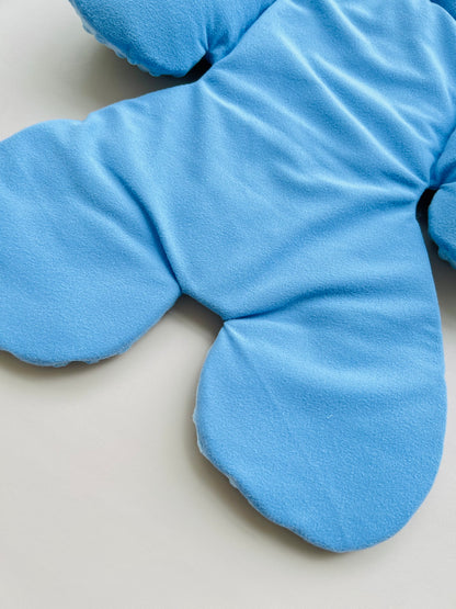 ALMOHADA PARA COCHE DOBLE COLOR AZUL