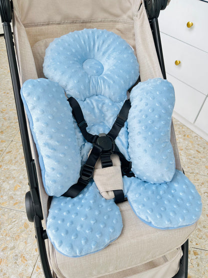 ALMOHADA PARA COCHE DOBLE COLOR AZUL