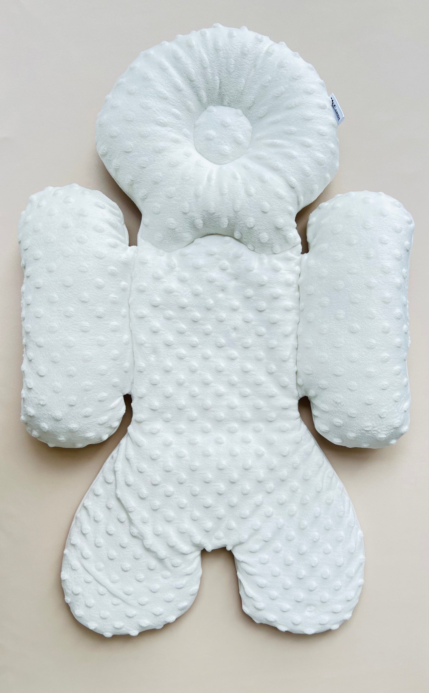 ALMOHADA PARA COCHE DOBLE COLOR MARFIL