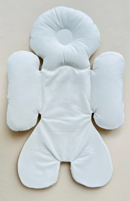 ALMOHADA PARA COCHE DOBLE COLOR MARFIL