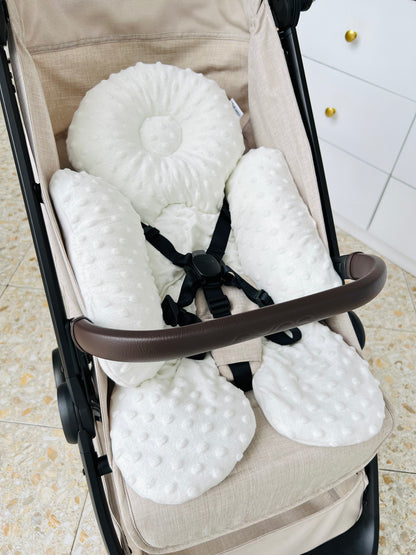 ALMOHADA PARA COCHE DOBLE COLOR MARFIL