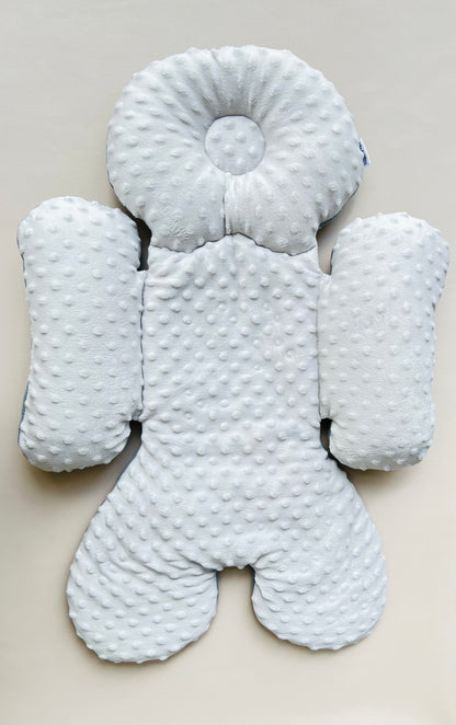 ALMOHADA PARA COCHE DOBLE COLOR GRIS
