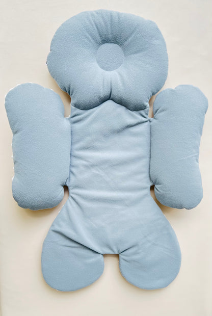 ALMOHADA PARA COCHE DOBLE COLOR GRIS