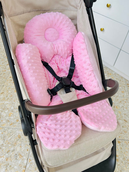 ALMOHADA PARA COCHE DOBLE COLOR ROSA