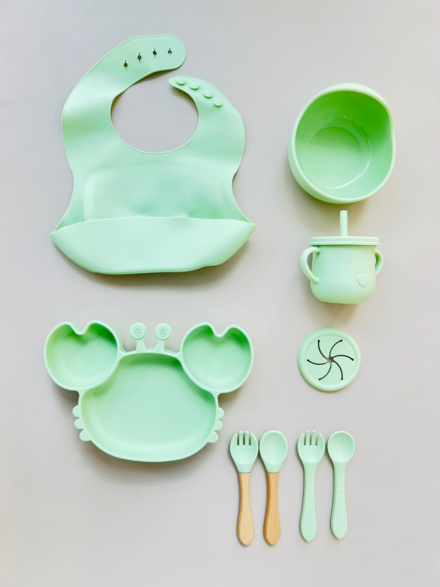 SET DE ALIMENTACIÓN COMPLEMENTARIA CANGREJO VERDE MANZANA